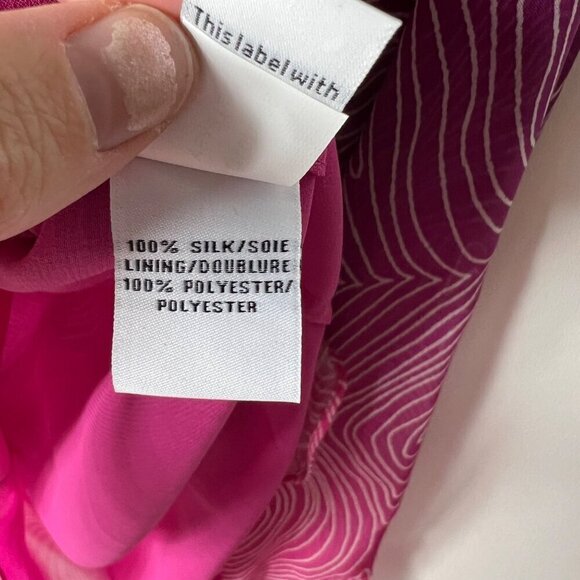 Diane von furstenberg ombré silk blouse women’s size 4 - Picture 6 of 9
